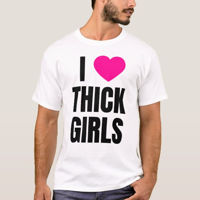 Camiseta Me encantan los Chicas gruesos (Anverso)