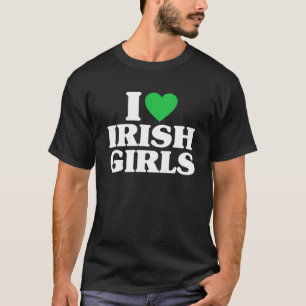 Camiseta Me encantan los Chicas irlandeses: Divertido coraz