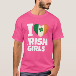 Camiseta ME ENCANTAN LOS CHICAS IRLANDESES - Tees Diseñados