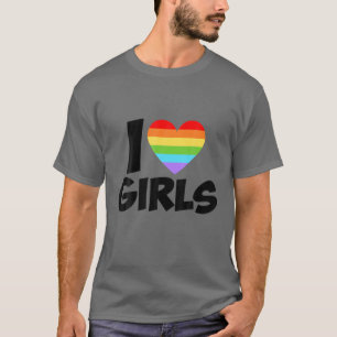 Camiseta Me encantan los Chicas, Lgbt Lgbt Lesbian