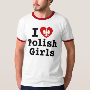 Camiseta Me encantan los chicas polacos