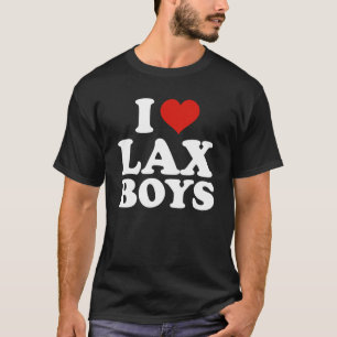Camiseta Me encantan los chicos de lax que me dan corazón