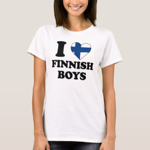 Camiseta Me encantan los chicos finlandeses