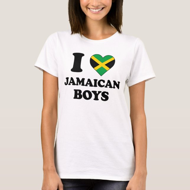 Camiseta Me encantan los chicos jamaiquinos (Anverso)
