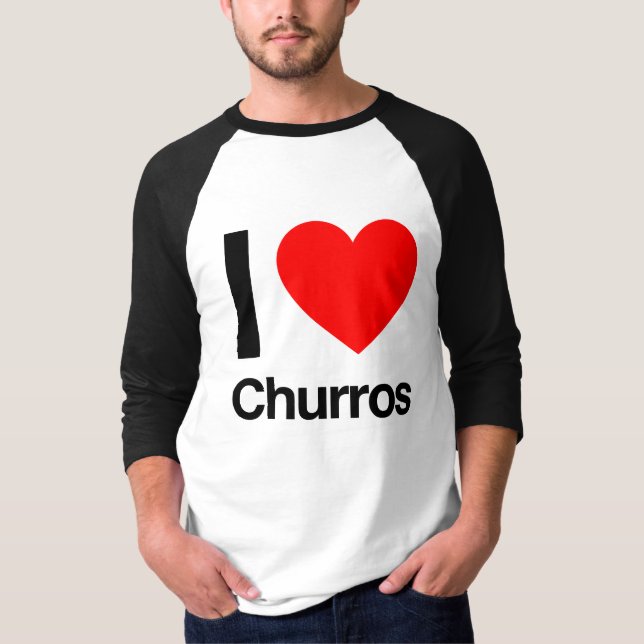 Camiseta me encantan los churros (Anverso)
