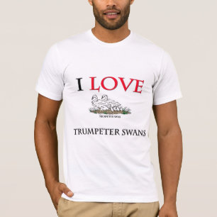 Camiseta Me encantan los cisnes de Trumpeter