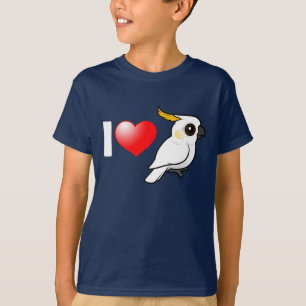 Camiseta Me encantan los Cockatoos con crema amarilla (abaj