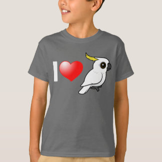 Camiseta Me encantan los Cockatoos con crema de azufre