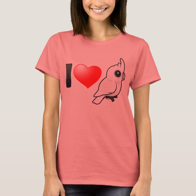 Camiseta Me encantan los Cockatoos de Goffin (Anverso)