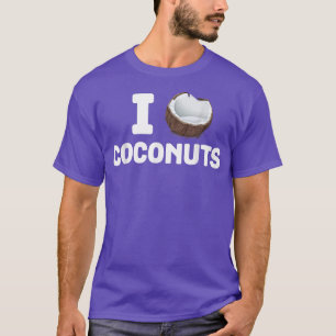 Camiseta Me encantan los cocos divertidos verano Frui de co