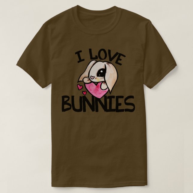 Camiseta Me encantan los conejitos (Diseño del anverso)