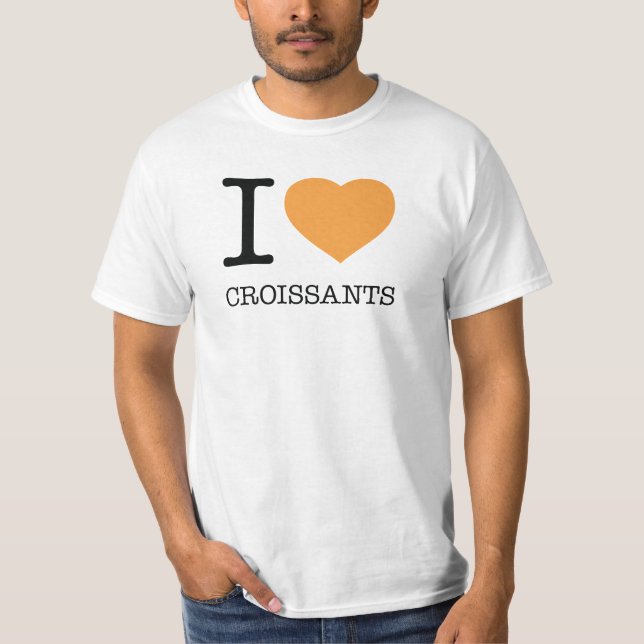 CAMISETA ME ENCANTAN LOS CROISSANOS (Anverso)