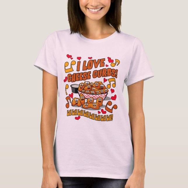Camiseta ¡Me encantan los cuajos de queso! (Anverso)