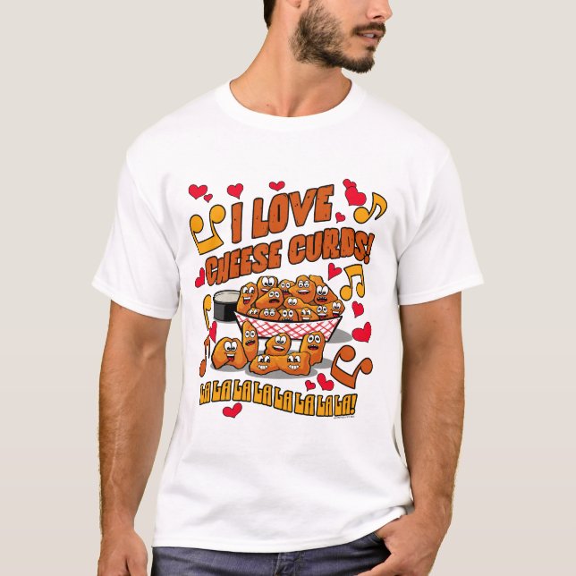 Camiseta ¡Me encantan los cuajos de queso! (Anverso)