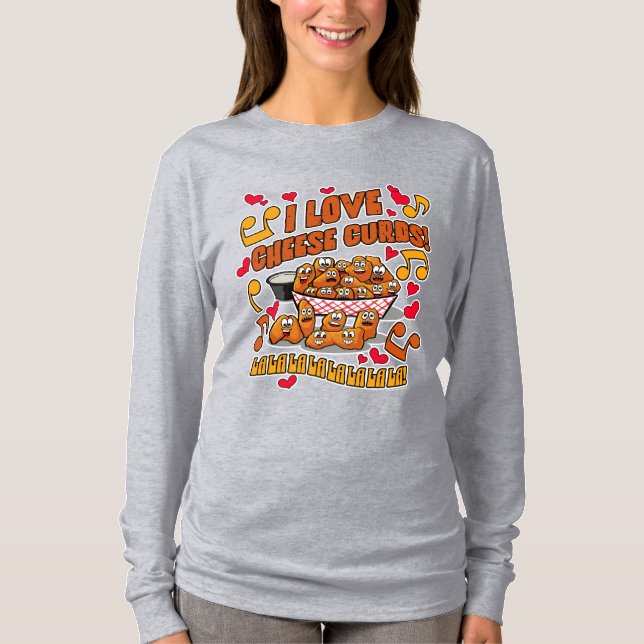 Camiseta ¡Me encantan los cuajos de queso! (Anverso)