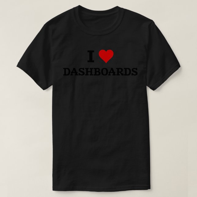 Camiseta Me encantan los Dashboards Data Viz BI Developer D (Diseño del anverso)