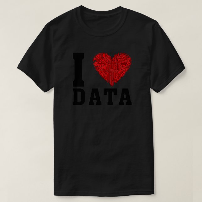 Camiseta Me encantan los datos (Diseño del anverso)