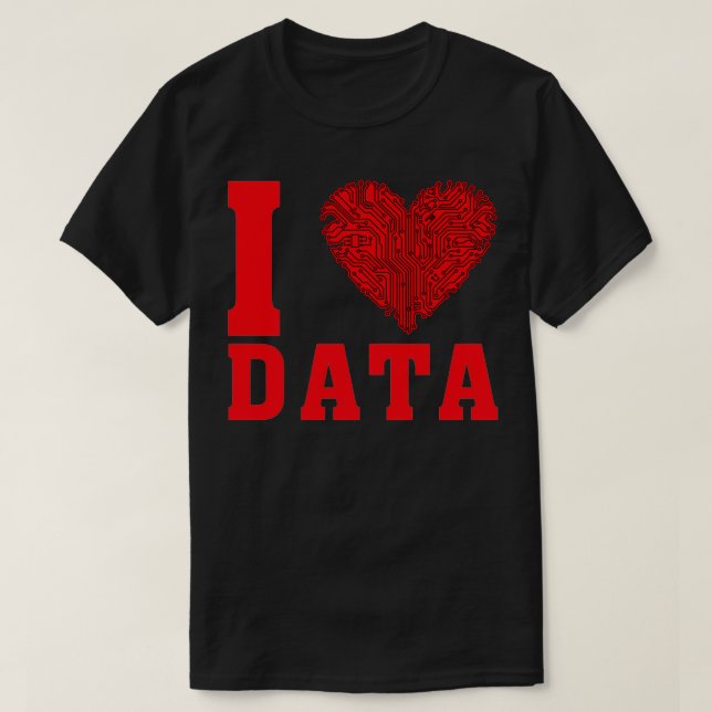 Camiseta Me encantan los datos 6 (Diseño del anverso)