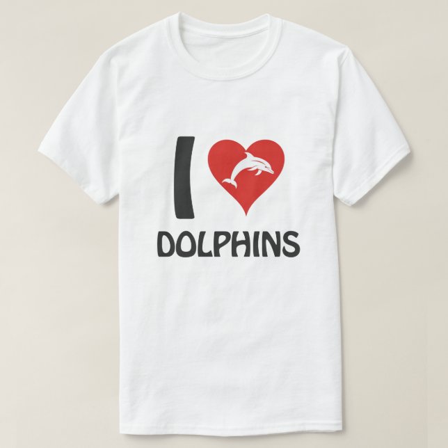 Camiseta Me encantan los delfines (Diseño del anverso)