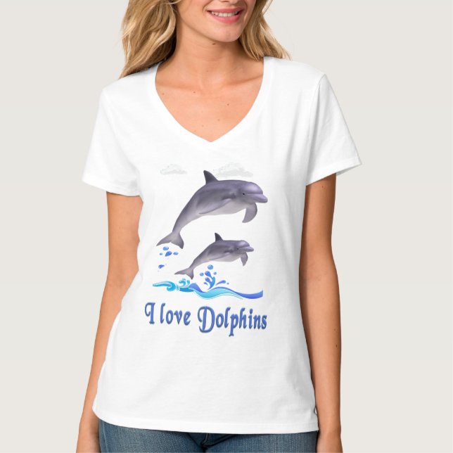 Camiseta Me encantan los delfines (Anverso)