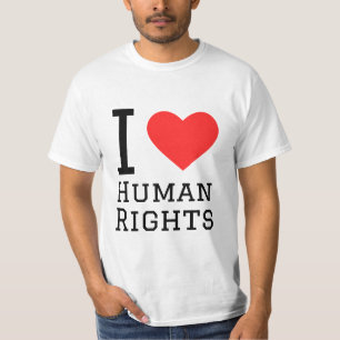Camiseta Me encantan los derechos humanos