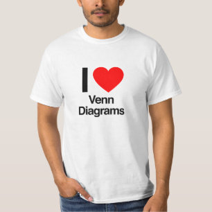 Camiseta me encantan los diagramas de venn