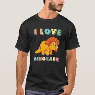 Camiseta Me encantan los dinosaurios Dino Triceratops
