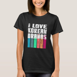 Camiseta Me encantan los dramas coreanos con problemas de c