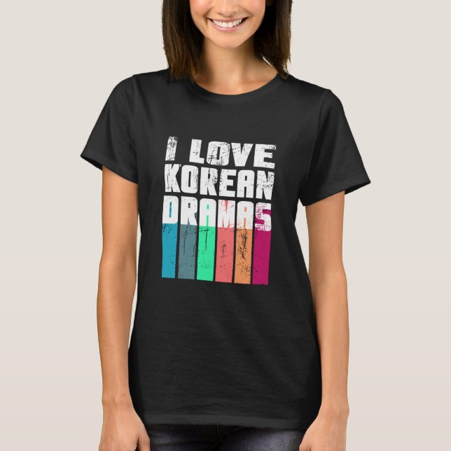 Camiseta Me encantan los dramas coreanos con problemas de c (Anverso)