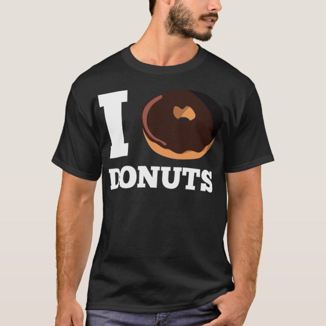 Camiseta Me encantan los dulces de dinosaurios de Donuts (Anverso)