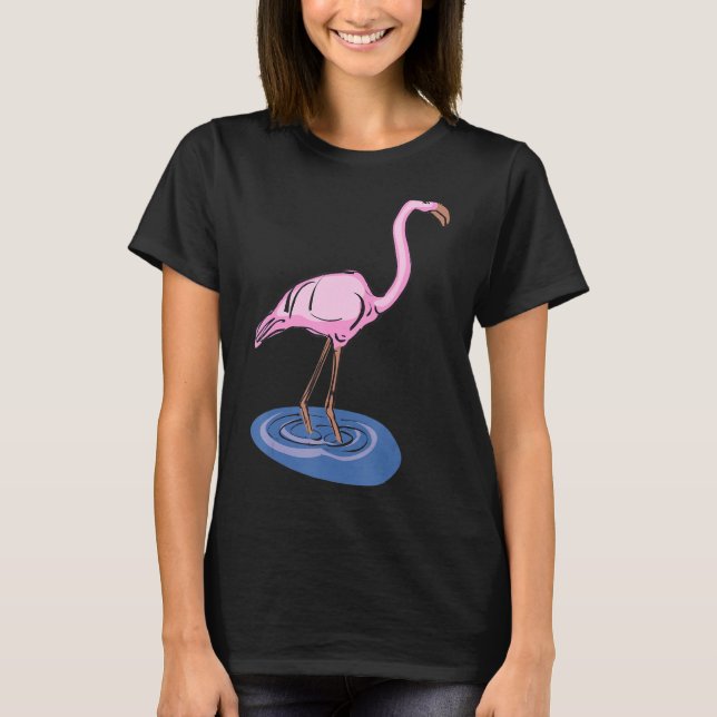 Camiseta Me encantan los flamencos rosados OK Flamingo 1 (Anverso)