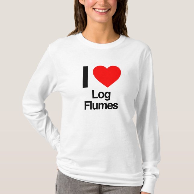 Camiseta me encantan los flujos de registro (Anverso)