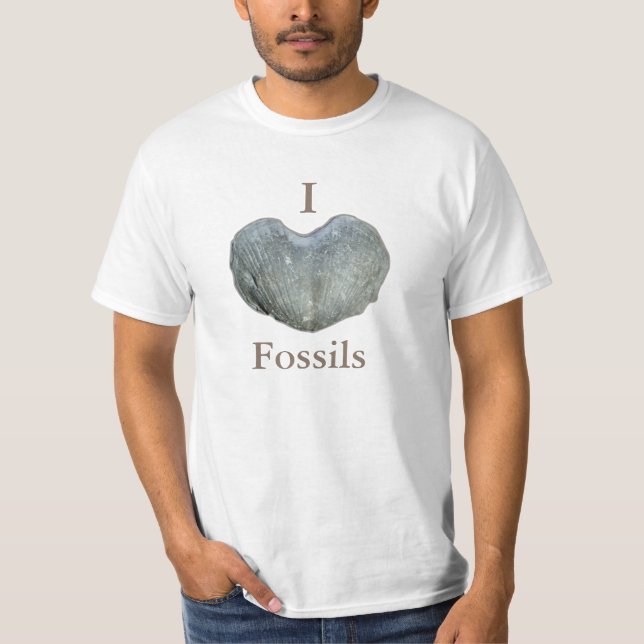Camiseta Me encantan los fósiles (Anverso)