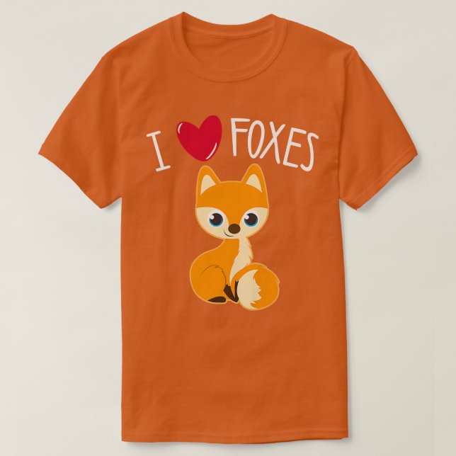 Camiseta ME ENCANTAN LOS FOXES Divertidos Por los niños más (Diseño del anverso)
