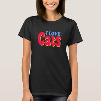 Camiseta Me encantan los gatos