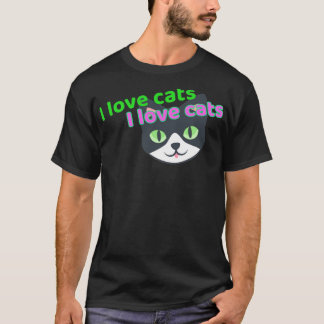 Camiseta Me encantan los gatos