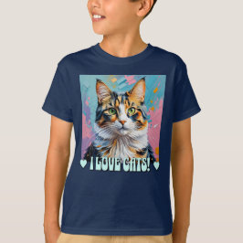Camiseta ¡Me Encantan Los Gatos!