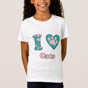 Camiseta Me encantan los gatos