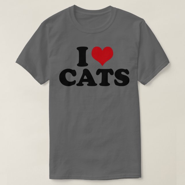 Camiseta Me encantan los gatos (Diseño del anverso)