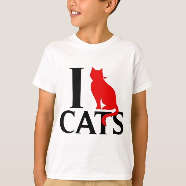 Camiseta Me encantan los gatos (Anverso)