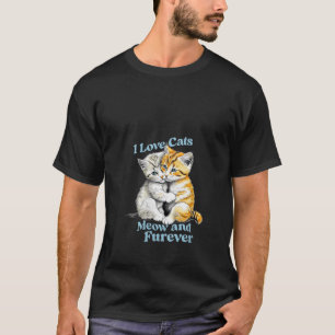 Camiseta Me encantan los gatos, mimo y me encanta los gatos