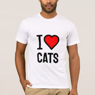Camiseta Me encantan los gatos T-Shirt