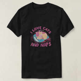 Camiseta Me Encantan Los Gatos Y Las Napas