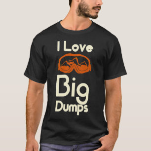 Camiseta Me encantan los grandes surtidores Snowboard Goggg