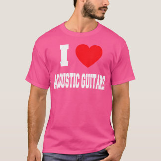 Camiseta Me encantan los guitares acústicos