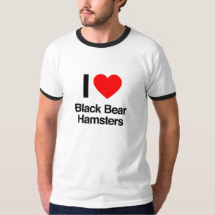Camiseta me encantan los hámbulos de oso negro