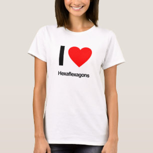 Camiseta me encantan los hexaflexagones
