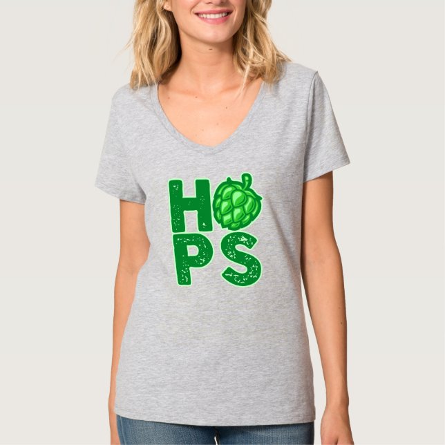 Camiseta Me Encantan Los Hops En La Cerveza Artesanal (Anverso)