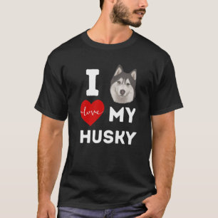 Camiseta ME ENCANTAN LOS HOSKY Dog Animal Pet Lover