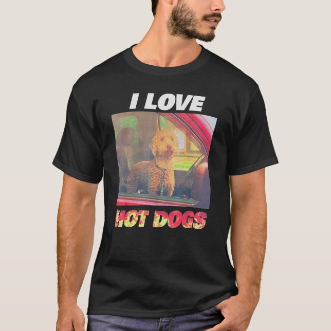 Camiseta Me encantan los hot dogs (Anverso)